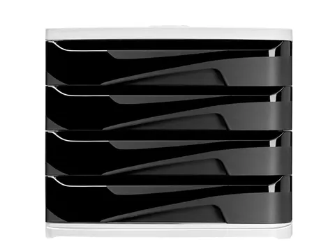 Module de rangement 4 tiroirs noir - Ellypse GreenSpirit4