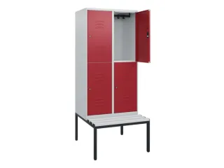Dubbeldekse dekenkist,HxBxD 1950x800x815mm,2x2vak.,vak B 400mm - 2