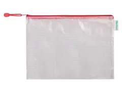 Opbergtas Tarifold met rits 330x240mm PVC rood