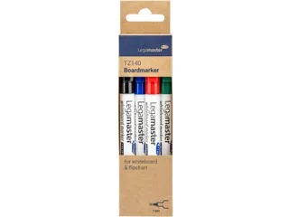 Viltstift Legamaster TZ 140 whiteboard rond 1mm assorti blister à 4 s - 4