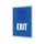 Kliklijst A1 complete set met print "EXIT" Blauw