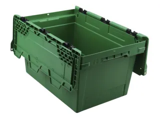 Euronorm-herbruikbare bakken,HxLxB 349x600x400mm,PP,groen - 1