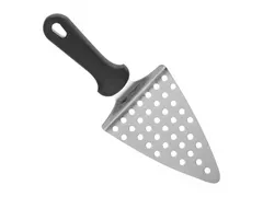 Pizzapuntschep geperforeerd rvs 12x15cm