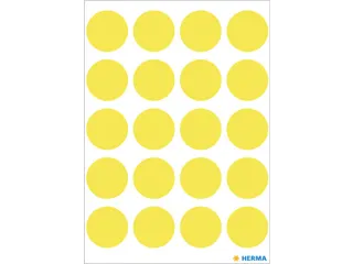 HERMA 1884 Multipurpose etiketten Rond 19mm Fluor Geel 100 stuks - 2