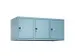 opzetkast,v. locker,3vak.,vak B 400mm,HxBxD 500x1200x500mm