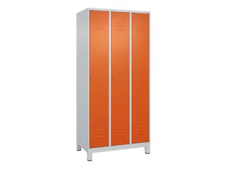 locker,HxBxD 1950x900x500mm,3vak,vak B 300mm,cil.-slot,voeten - 1