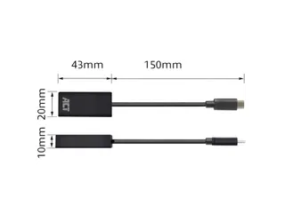 Adapter ACT USB-C naar HDMI 4K 60Hz 0.15 meter - 5