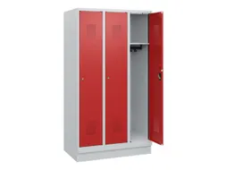 schoollocker,HxBxD 1630x900x500mm,3vak,vak B 300mm,cil.-slot,sokkel