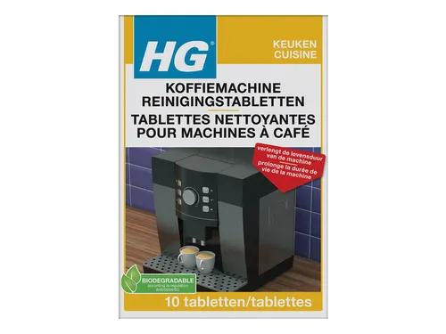 Reinigingstabletten HG voor koffiemachine 10 stuks