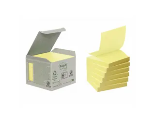 Memoblok 3M Post-it Z-Note R330 76x76mm recycled geel - 1