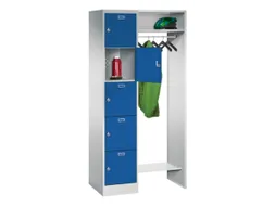 personeelsgarderobe draaigr. 1950x850x500mm 1x5 vakken 400mm RAL5010