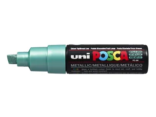 Verfstift Posca PC8K Brede punt 8mm schuin metallic groen - 1