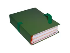 Map uitrekbare rug papier 24x32 cm Donkergroen A4