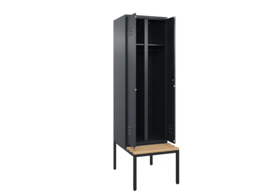 locker voor scheiding van kleding,HxBxD 2120x600x815mm,2vak
