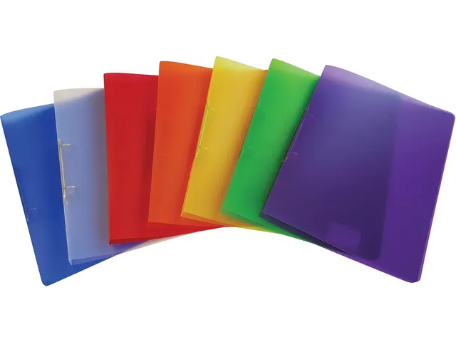 ringmap voor A4 PP 2 ringen van 16 mm assorti