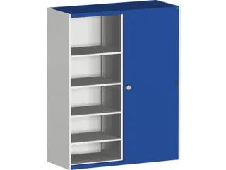 schuifdeurkast 2000x1600x650mm stalen scheidingswand Ral7035 Ral5010 - 2