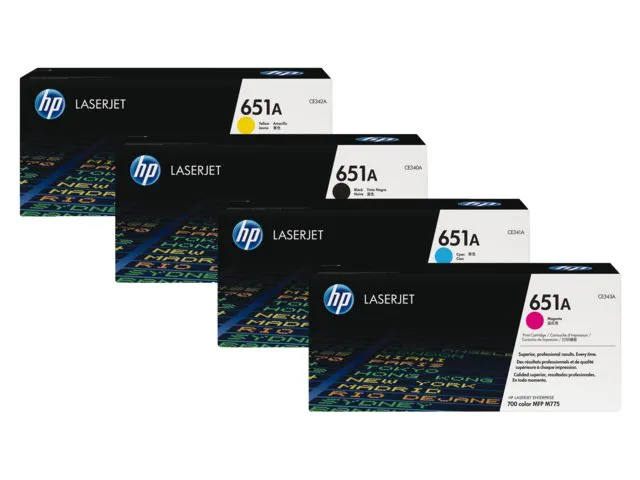 Tonercartridge HP CE342A 651A geel