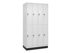 dubbeldekse locker,HxBxD 1950x1000x500mm,4x2vak.,vak B 250mm