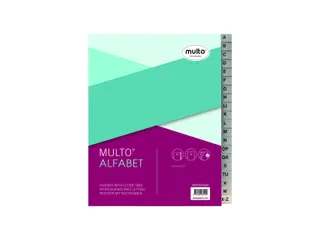 Tabbladen Multo 7052020 A5 17-Gaats Pp A-z Grijs - 1