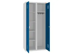 kleding-/wasgoedkast,RAL 7035/RAL 5010,HxBxD 1800x800x500mm,2vak