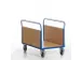 chariot à ridelles longitudinales,force 600kg,plateau Lxl 1200x770mm