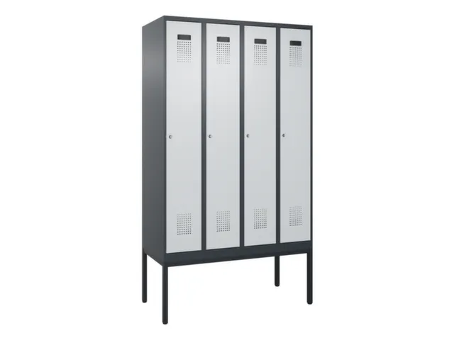 locker voor scheiding van kleding,HxBxD 2120x1200x500mm,4vak
