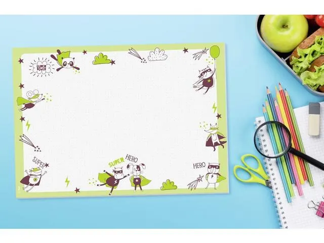 Bureauonderlegger Sigel Little Heroes A3 30 vel 80gr