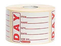 Vogue verwijderbare houdbaarheidsetiket label 500 Stuks