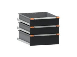 laden-onderbouw,v. werkbank,3lade(n),staal,RAL7016