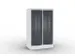 armoire multicases,corps RAL7035,face avant RAL7021