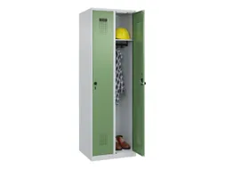 locker,HxBxD 1850x600x500mm,2vak,vak B 300mm,draaigrendel