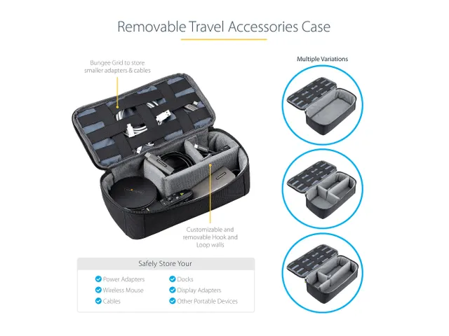 15.6 Inch Laptop Rugzak met Verwijderbare Opbergtas voor Accessoires