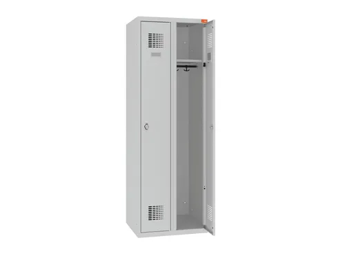 lockerkast,HxBxD 1800x800x500mm,2vak,draaigrendel,sokkel,romp RAL7035