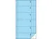 Bonboekje Sigel zelfdoorschrijvend 10,5x20cm 360 nrs blauw