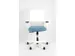 Chaise de bureau Linea Tekna White 01 bleu clair/blanc