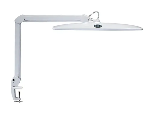 Werkpleklamp MAUL Work LED dimbaar met tafelklem Wit