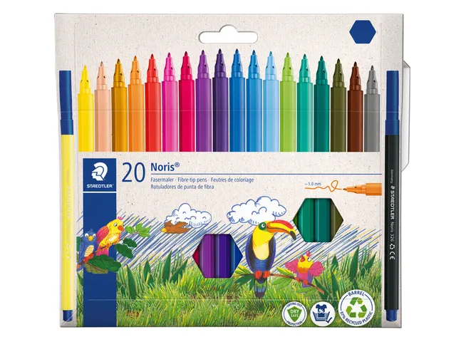 Kleurstift Staedtler Noris 326 kartonnen etui 20 kleuren