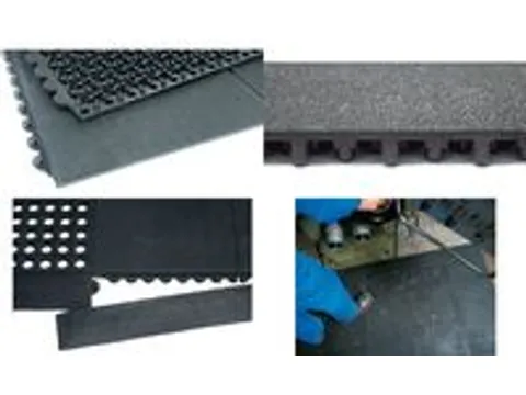 rand,v. vloerbeschermingsmat,module,aansluiting male,LxB 965x65mm,geel