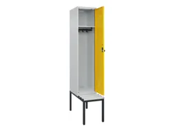 locker met bank,HxBxD 2120x400x815mm,1vak,vak B 400mm,draaigrendel