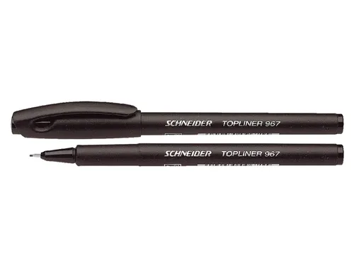 Fineliner Schneider Topliner 967 Zwart 0.4mm