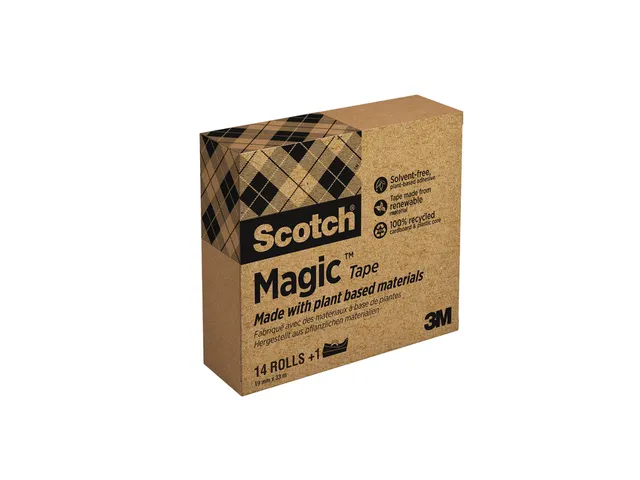 Ruban adhésif 3M Scotch 19mmx33m 14 rouleaux + dévidoir C38 noir gra