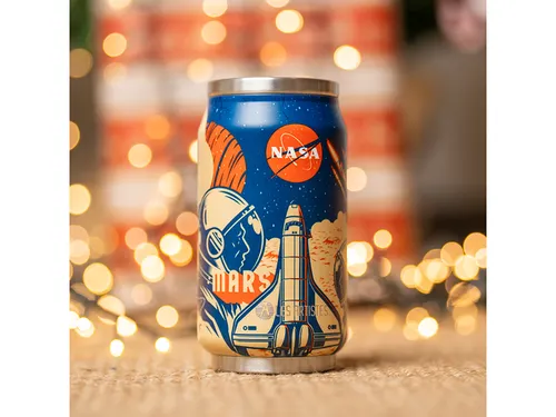 Thermosbeker Les Artistes Paris blik 280ml Nasa met geïntegreerd riet