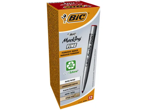 Viltstift Bic 1445 ecolutions rond fijn rood