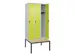 Armoire vestiaire Classic+ 3 comp 212x90x81,5cm gris clair/vert Guigne