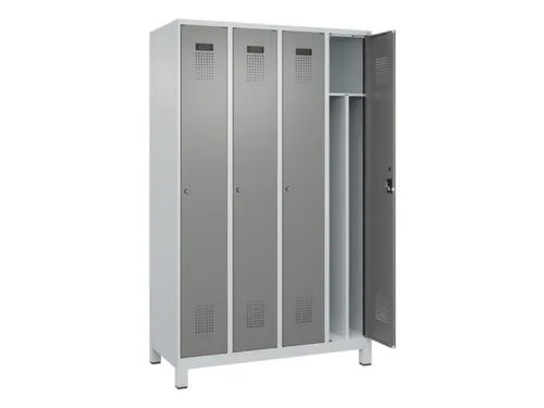 locker voor scheiding van kleding,HxBxD 1950x1200x500mm,4vak