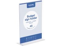 Kaarthouder A5 Glashelder Polystyreen T-Stand