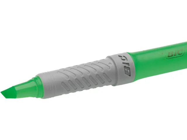Surligneur Bic Bic Highlighter Grip vert 12 pièces