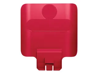 Paneel Rubbermaid Slim Jim Recyclestation voor label rood - 1