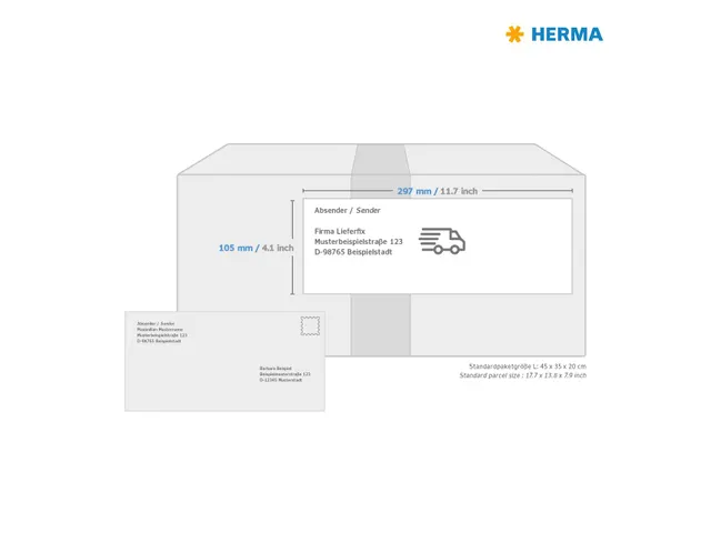 HERMA 4658 Premium etiketten A4 105x297mm Wit 200 stuks