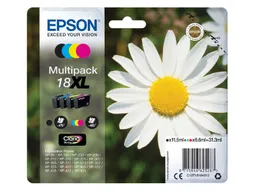 Epson 18XL T1816 Inktcartridges Zwart + 3 Kleuren XL